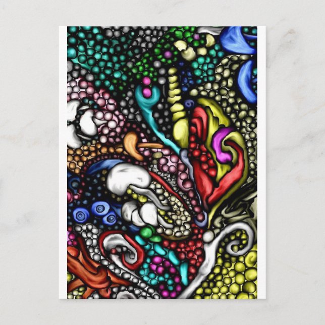 cartões de saudação e postais em estilo de arte di (Frente)