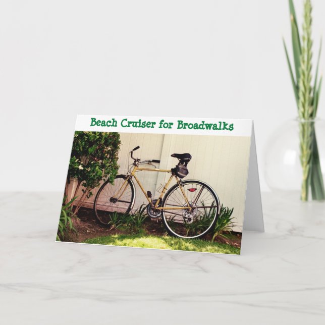 Cartões de saudação em bicicleta (Frente)