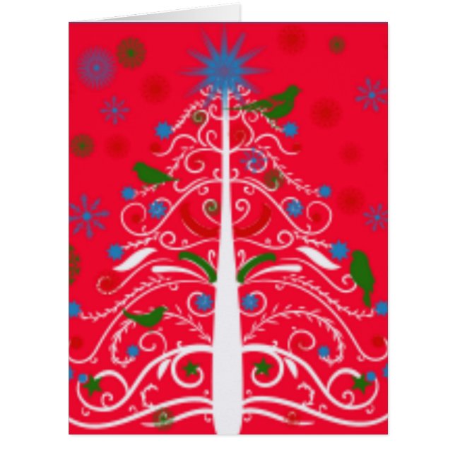 Cartões de saudação natalícia personalizáveis - Su (Frente)