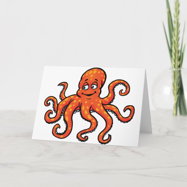 Cartões de saudação Octopus (Frente)