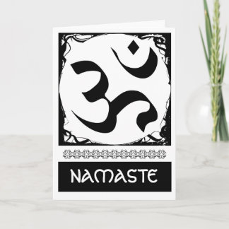 Cartões de Saudação Om Yoga