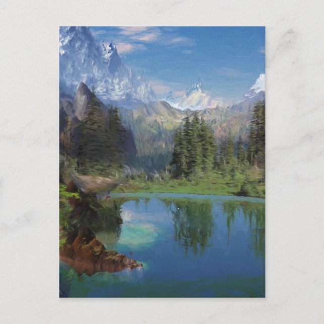 Cartões de saudação para pintura de óleo de Montan (Frente)