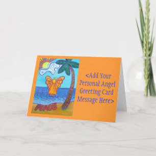 Cartões de saudação personalizados do Angel Joy an