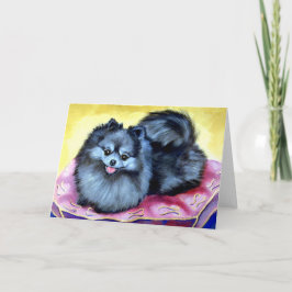 Cartões de Saudação Pomeranianos