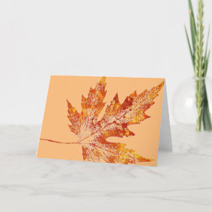 Cartões de Saudação por País "Autumn Maple #1 