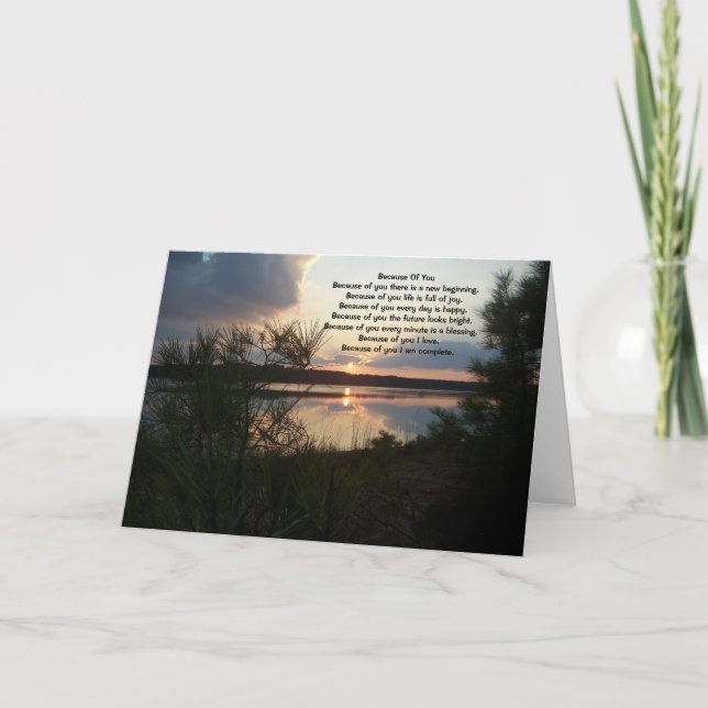 Cartões de saudação por sua causa 13 (Frente)