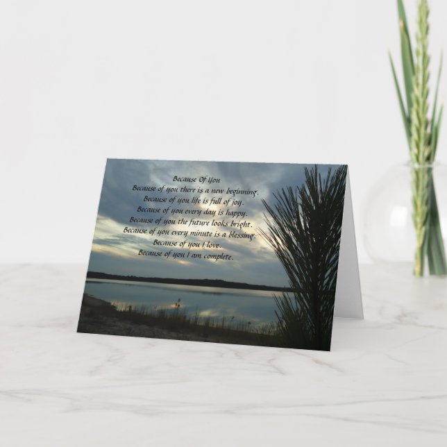 Cartões de saudação por sua causa 24 (Frente)