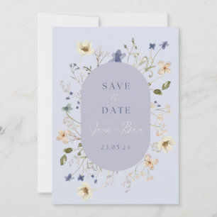 Cartões de "Save the Date" de Casamento com Flor S