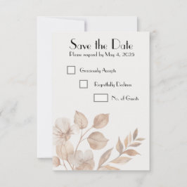 Cartões de Save the Date de Casamento com Romantis