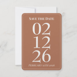Cartões de Save the Date de casamento laranja quei
