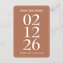 Cartões de Save the Date de casamento laranja quei