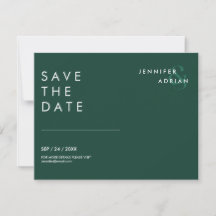 Cartões de Save the Date de Casamento Minimalistas