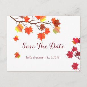Cartões de Save the Date de Casamento Outono Borgo