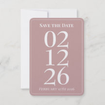 Cartões de Save the Date de casamento rosa delicad
