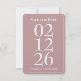 Cartões de Save the Date de casamento rosa delicad