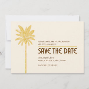 Cartões de Save the Date de Praia Tropical