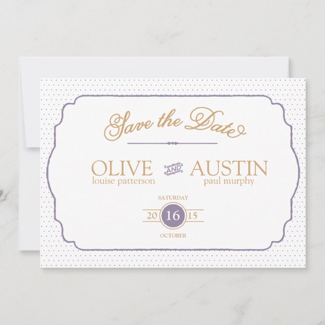 Cartões de Save the Date de Romance de Conto de Fa (Frente)