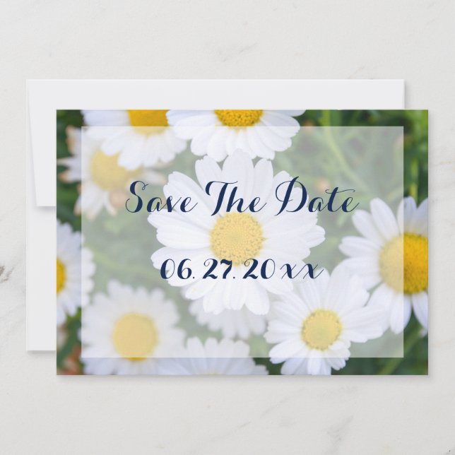 Cartões de Save The Date Florais Personalizados Da (Frente)
