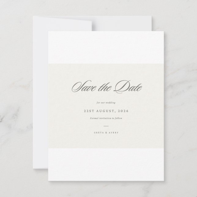 Cartões de Save the Date para Casamento – Personal (Frente)