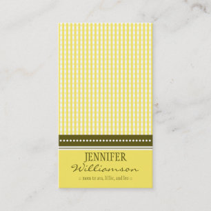 Cartões de Seleção de Mamães Gingham Personali