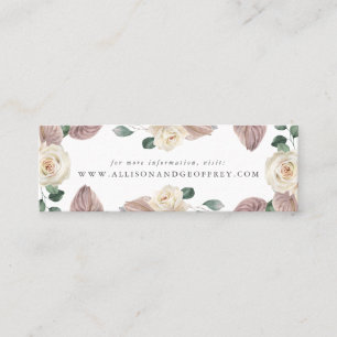 Cartões de Site de Casamento com Rosas e Orquídeas