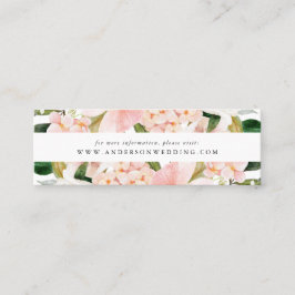 Cartões de Site de Noivado Floral Spring Blush