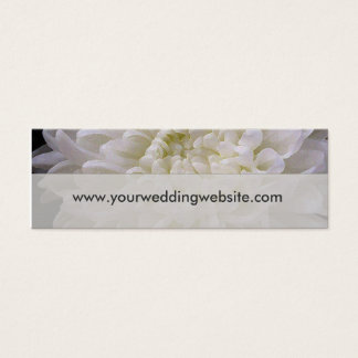 Cartões de sites de casamento brancos