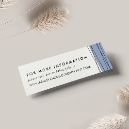 Cartões de Sites de Casamento de Linhagem | Azul a