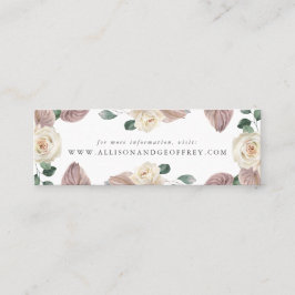 Cartões de sites de casamento para Rosas de aquare