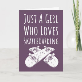 Cartões de Skate Cor-de-Rosa Fofos Para Meninas Be