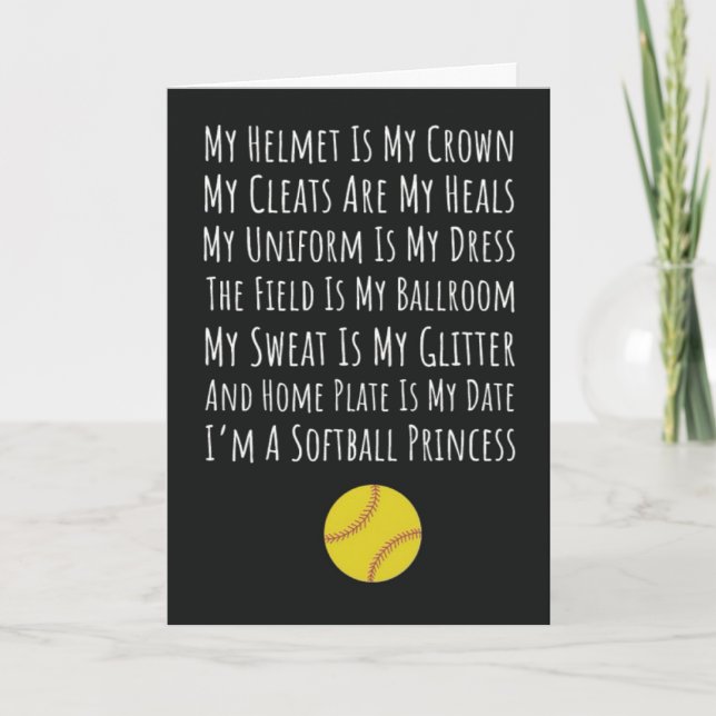 Cartões de Softbol Esportes Batedor Tendência Atlé (Frente)