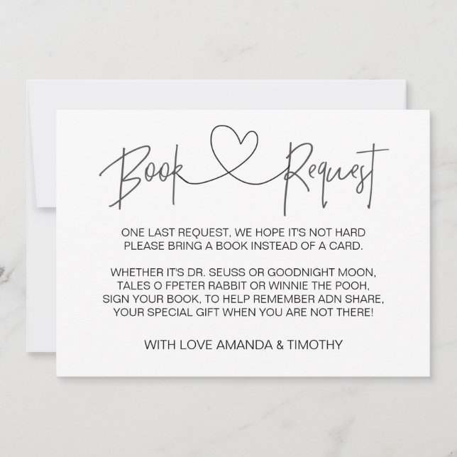 Cartões de solicitação de Chá de fraldas personali (Frente)