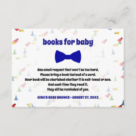 Cartões de Solicitação de Livro Chá do Baby Boy Ar