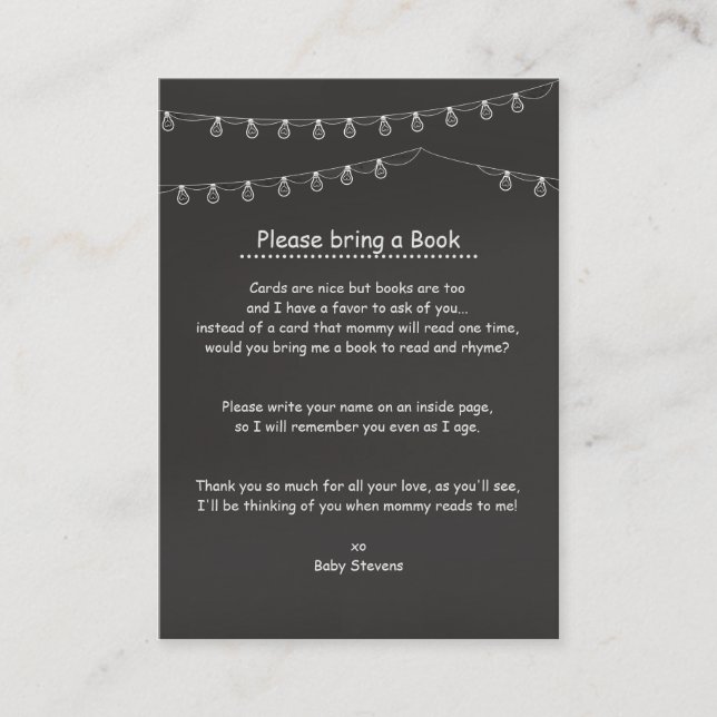 Cartões de Solicitação de Livro de Algo (Frente)