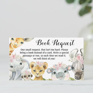 Cartões de Solicitação de Livros para Chá de Bebê