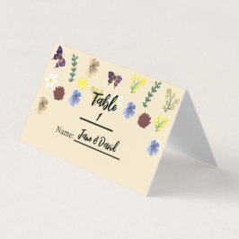 Cartões de substituição Elegante Boho Wildflower