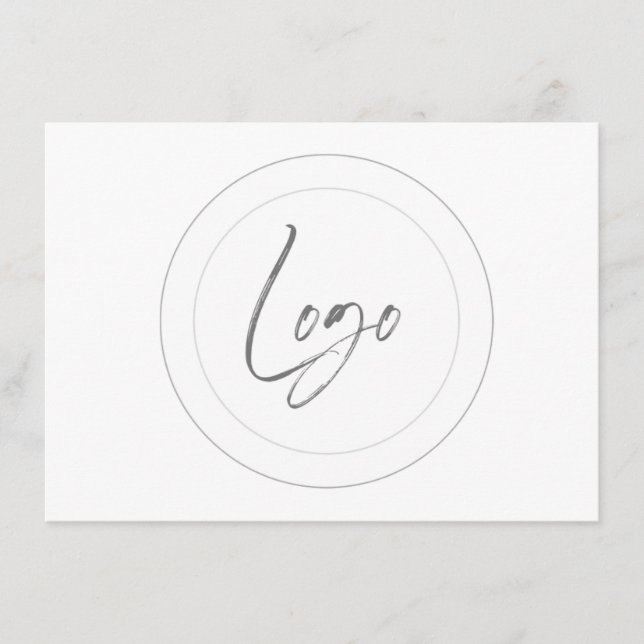 Cartões de sugestão de logotipo editáveis (Frente)