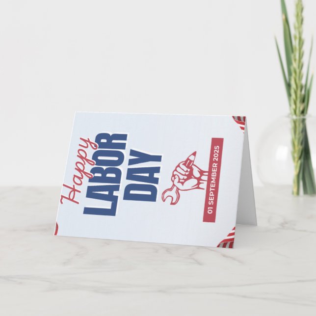 Cartões de Tankyou Dia do trabalho (Frente)