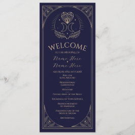 Cartões de Tarot do Programa da Festa de Casamento