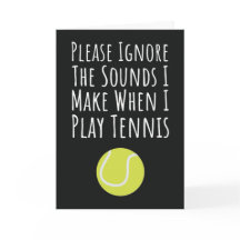 Cartões De Tênis Engraçados Para As Mulheres Que J