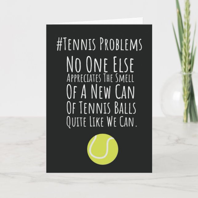 Cartões De Tênis Engraçados Para O Humor Amigo Da  (Frente)