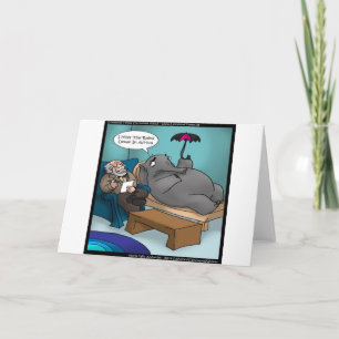 Cartões de Terapia de Elefante Engraçado Camisetas