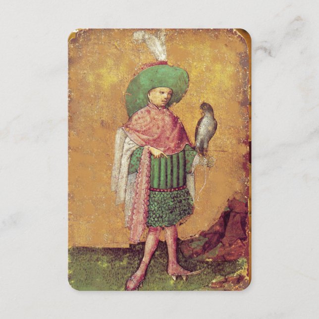 Cartões de Tribunal Alemão Anticos Tarots/Esquadrã (Frente)