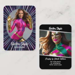 Cartões de Troca Cosplay Neon Hero Glow Coscards