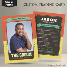 Cartões de Troca de Casamento Personalizados, Cart