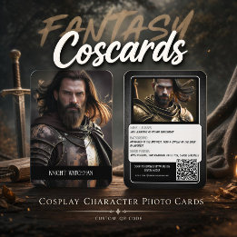 Cartões de Troca de Personagens de Cosplay Fortitu