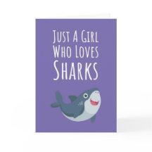 Cartões de Tubarão Rosa Fofo para Crianças Bebês M