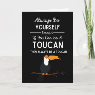 Cartões de Tucano Fofo Pássaro Animal Divertido Tr
