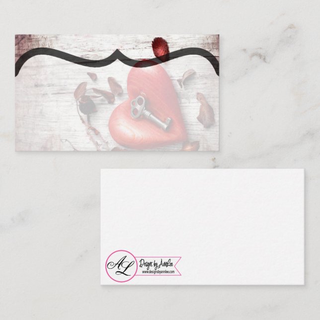 Cartões de vazio Chave de Madeira do País para o m (Frente/Verso)