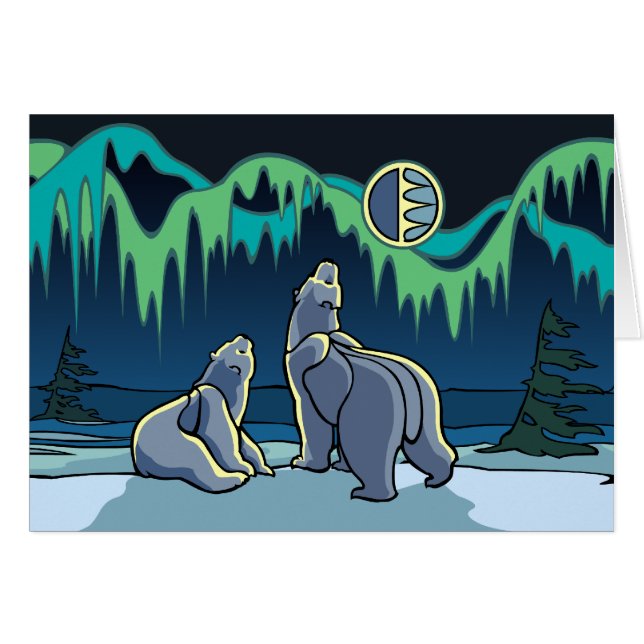 Cartões de Vazio de Urso Polar Cartões (Frente Horizontal)